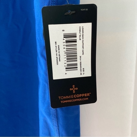 NWT Tommie Copper Lower Back Support Capri Cobalt Blue size XL - Picture 5 of 12
